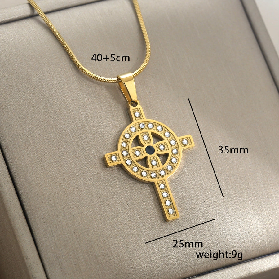 Cross Necklace [304 Stainless Steel]