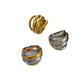 Color Block Ring [316L Stainless Steel, 18K Gold Plated]