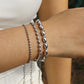 Beaded Chain Bracelets [304 Stainless Steel]