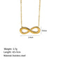 Infinity Bracelets/Earrings/Necklace [304 Stainless Steel 18K Gold Plated]