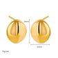 Mix Designs Earrings [304 Stainless Steel,18K Gold Plated]