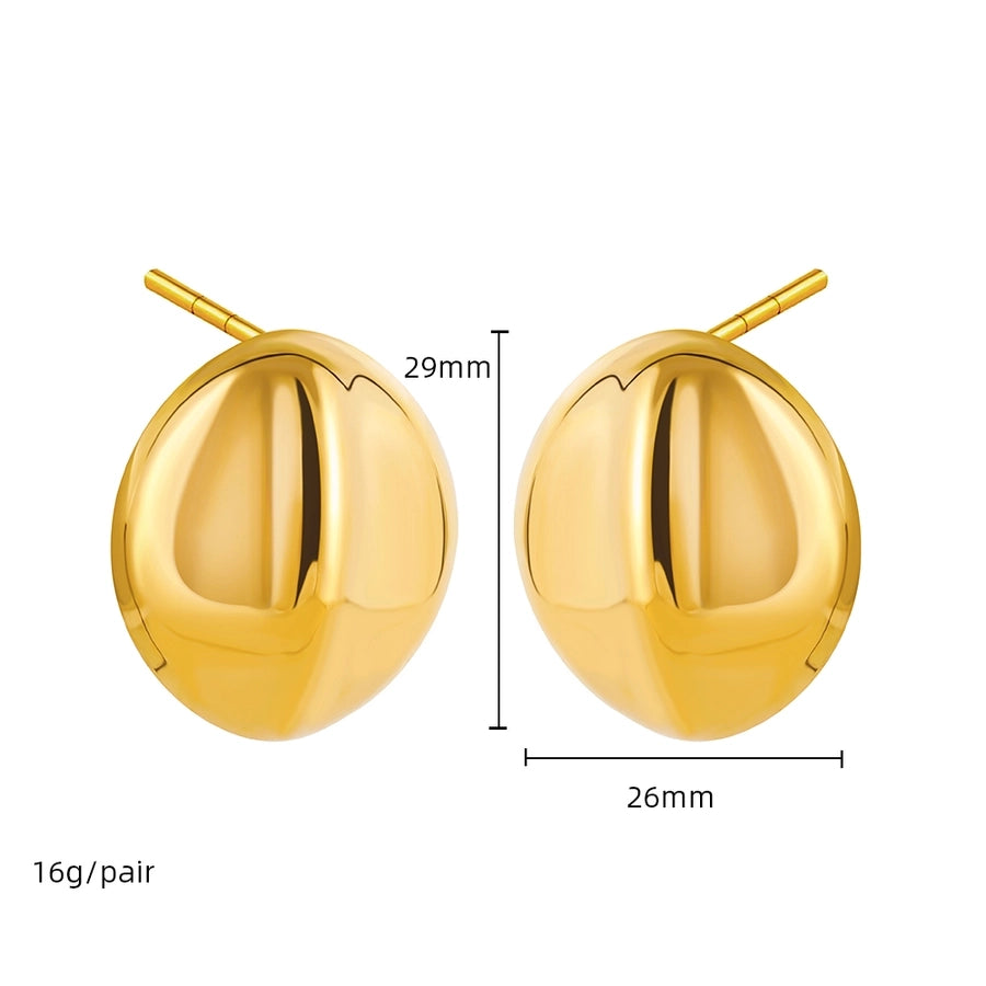 Mix Designs Earrings [304 Stainless Steel,18K Gold Plated]