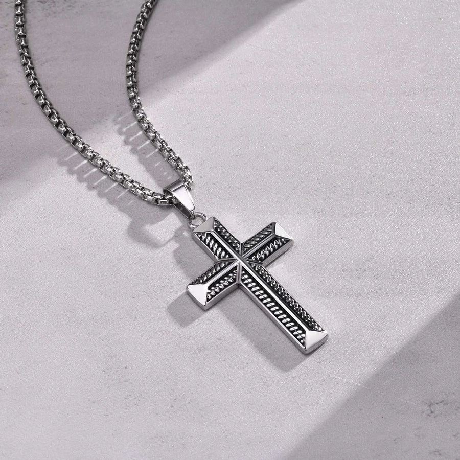 Cross Pendant Necklace [304 Stainless Steel]