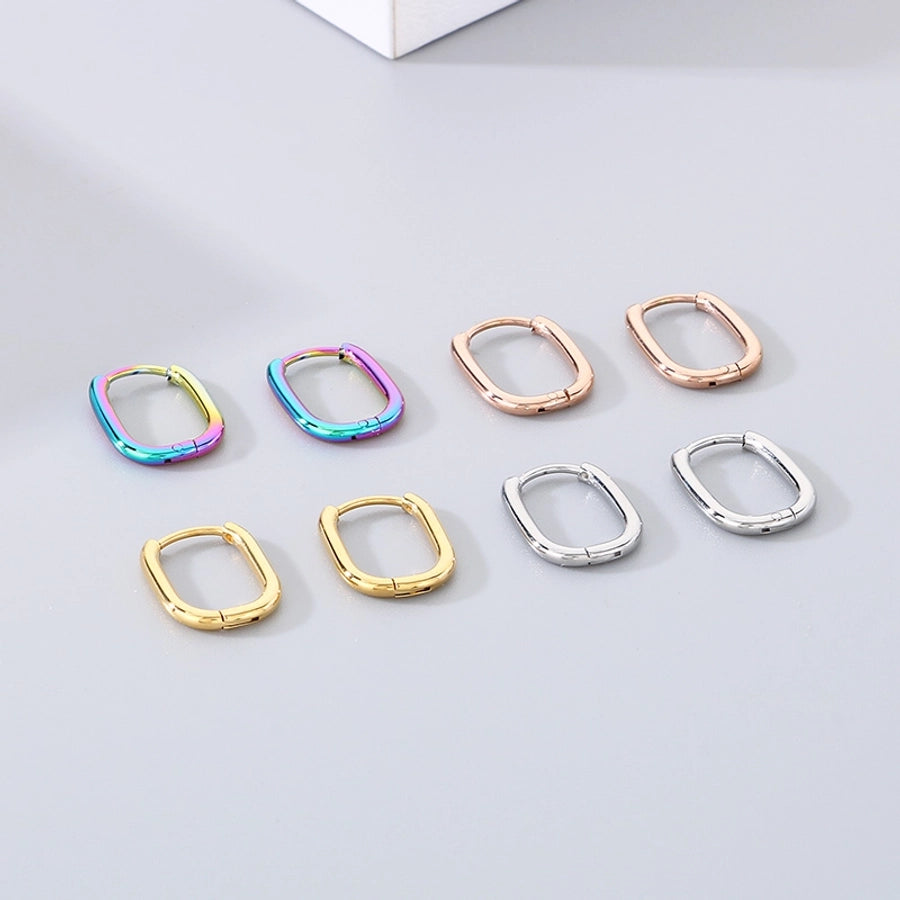 U-Shaped Earrings [Stainless Steel]