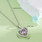 Heart Shape Zircon Pendant Necklace Necklace [304 Stainless Steel,Copper]