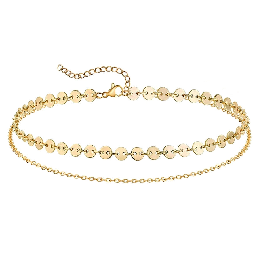 Double Chain Mix Anklet [Stainless Steel]