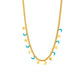 Retro Enamel Star Moon Necklace [304 Stainless Steel,18K Gold Plated]