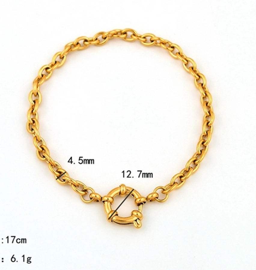 Pulsera para encantos [304 acero inoxidable]