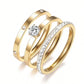 Trio Zircon Band Rings [304 Stainless Steel]