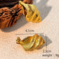 Conch Shell Earrings [304 Stainless Steel,18K Gold Plated]