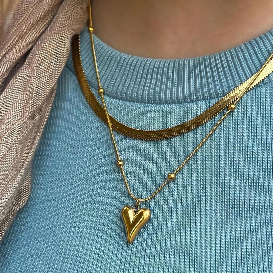 Layered Necklaces [304 Stainless Steel]