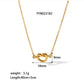 Heart Shape Bracelet/Necklace [304 Stainless Steel,18K Gold Plated]