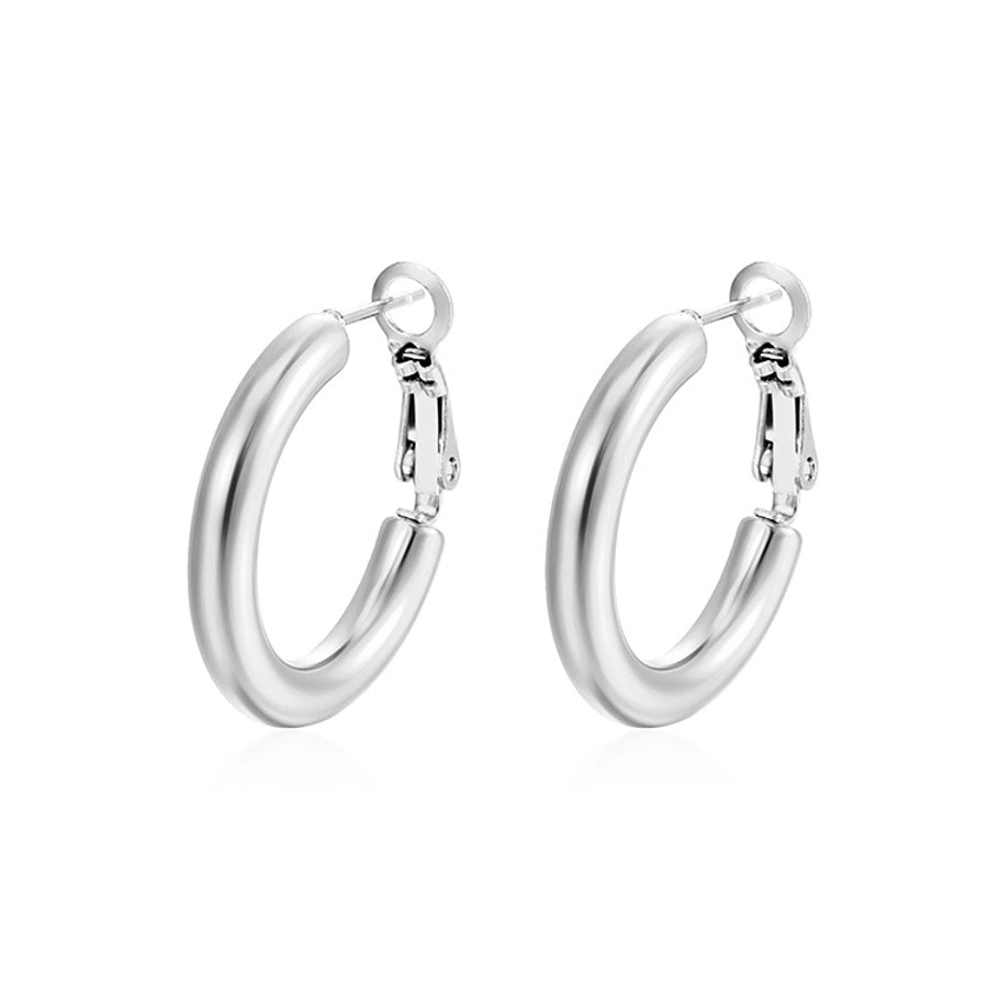 Hoop Earrings [304 Stainless Steel,18K Gold Plated]