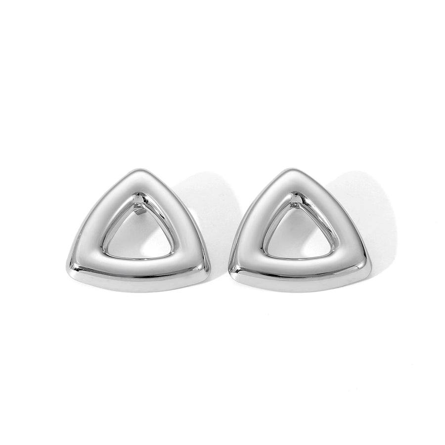 Triangle Earrings [304 Stainless Steel,18K Gold Plated]