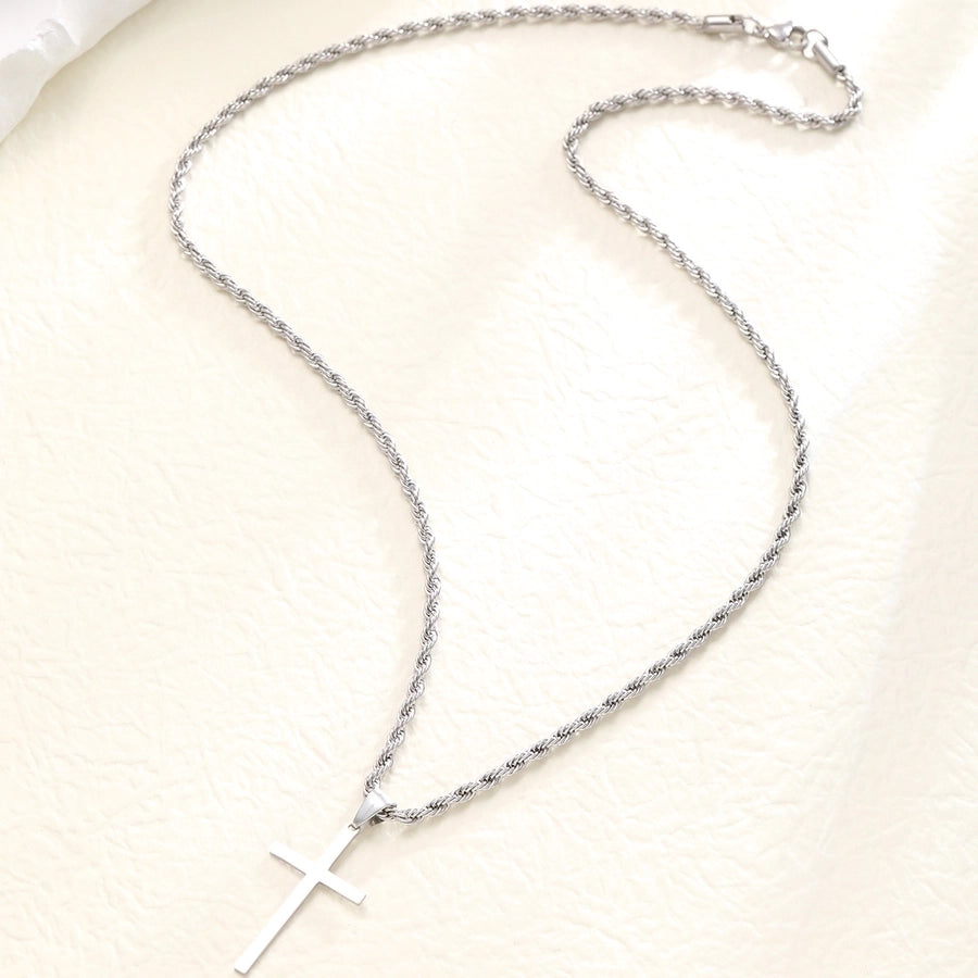 Cross Necklace [304 Stainless Steel]