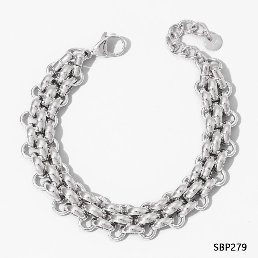 Thick Chain Bracelets [304 Stainless Steel,16K Gold Plated]