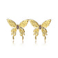 Butterfly Earrings [304 Stainless Steel,18K Gold Plated]