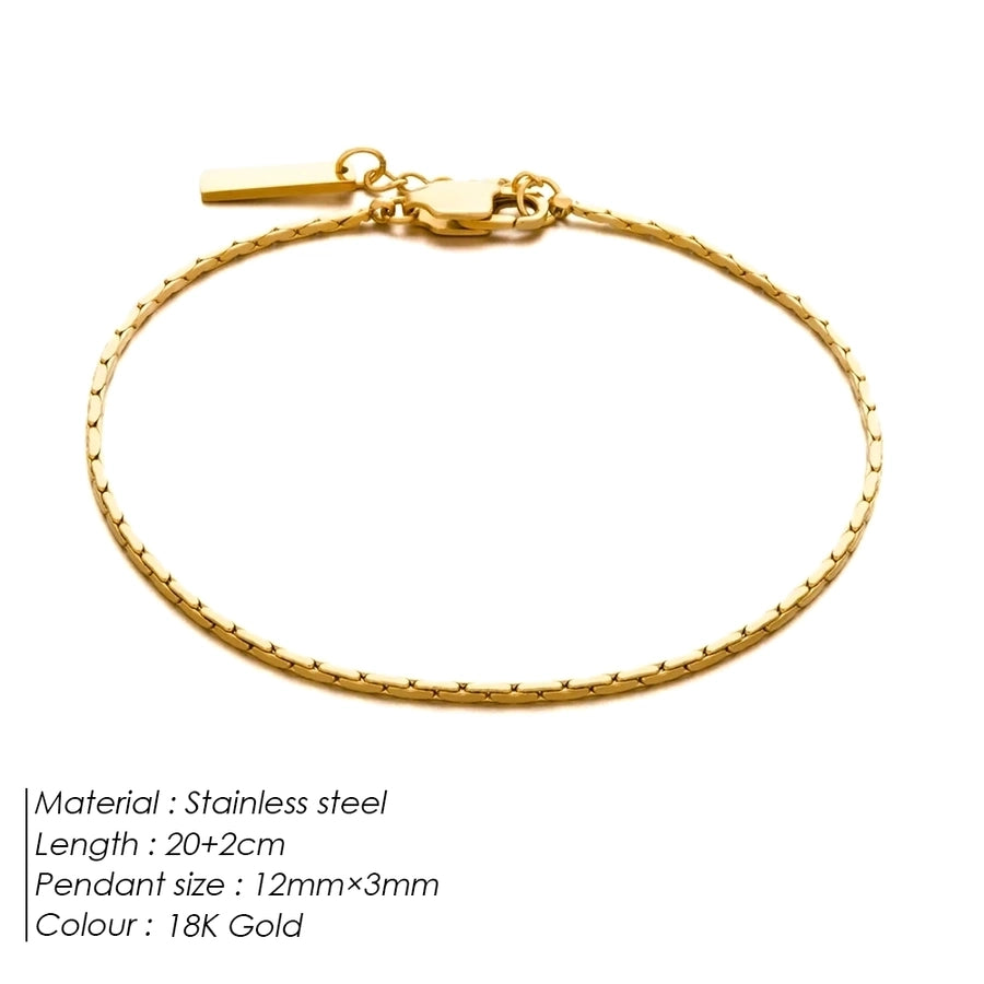 Thin Chain Bracelet [304 Stainless Steel 316 Stainless Steel]