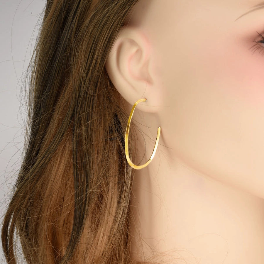 Irregular Hoop Earrings [304 Stainless Steel]