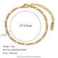 Braccialetti a catena [304 acciaio inossidabile, oro 18K placcato]