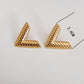 Mix Designs Earrings [304 Stainless Steel,18K Gold Plated]