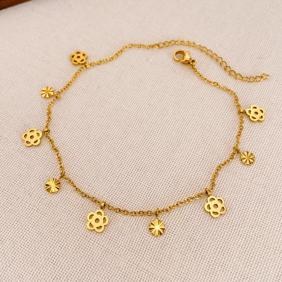 Flower Anklet [304 Stainless Steel]