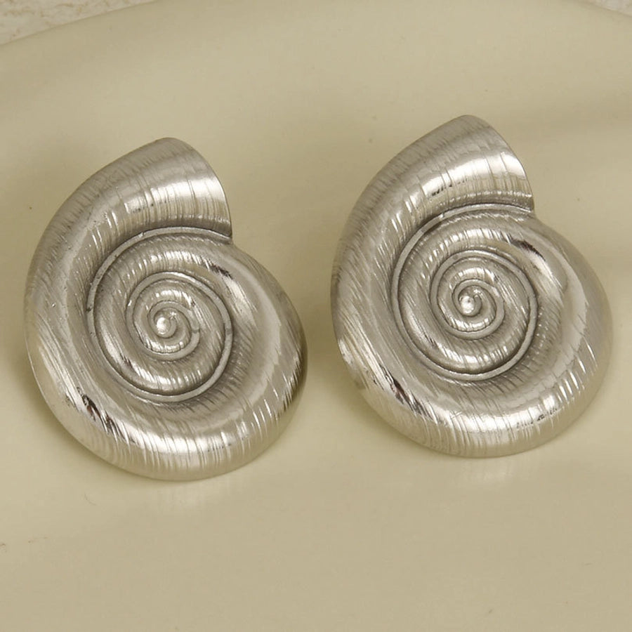 Conch Irregular Earrings [304 Stainless Steel,18K Gold Plated]