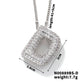 Three-dimensional Letter Zircon Pendant Necklace [304 Stainless Steel,Copper]