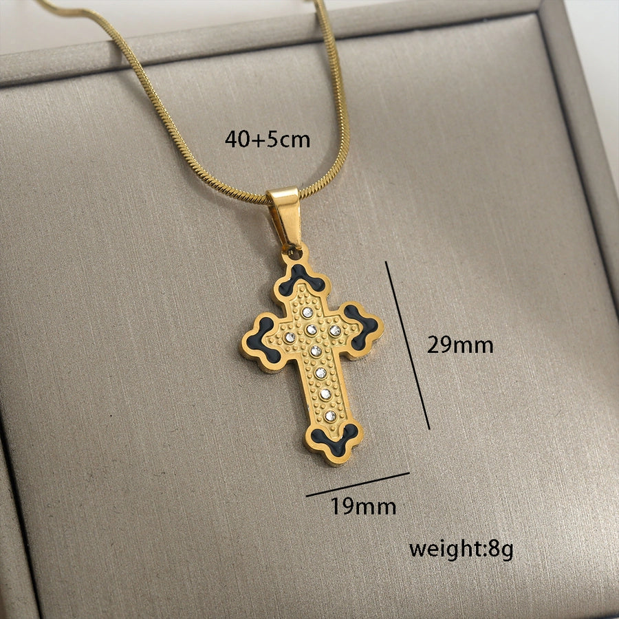 Cross Necklace [304 Stainless Steel]