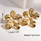 Mix Flower Earrings [304 Stainless Steel,18K Gold Plated]