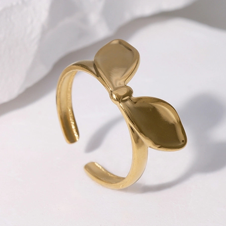 Bow Ring [304 Stainless Steel 18K Gold Plated]