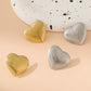 Artistic Heart Shape Earrings [304 Stainless Steel, 18K Gold Plated]