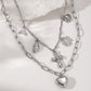 Charms Layered Necklace [304 Stainless Steel]