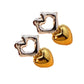 Lips Heart Drop Earrings [304 Stainless Steel,18K Gold Plated]