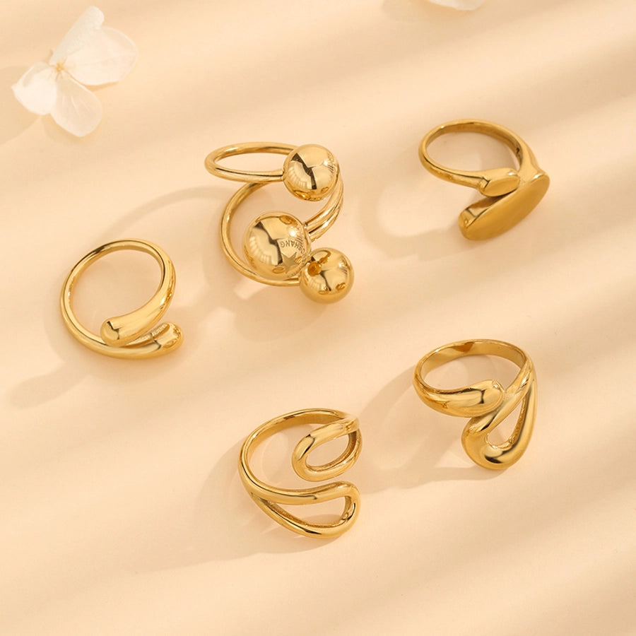 Irregular Ring [304 Stainless Steel 18K Gold Plated]