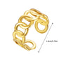 Curb Chain Ring [304 Stainless Steel 14K Gold Plated]