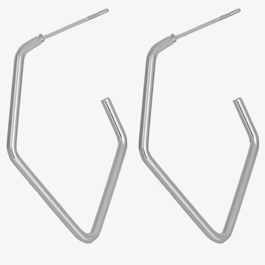 Irregular Rhombus Earrings [304 Stainless Steel]