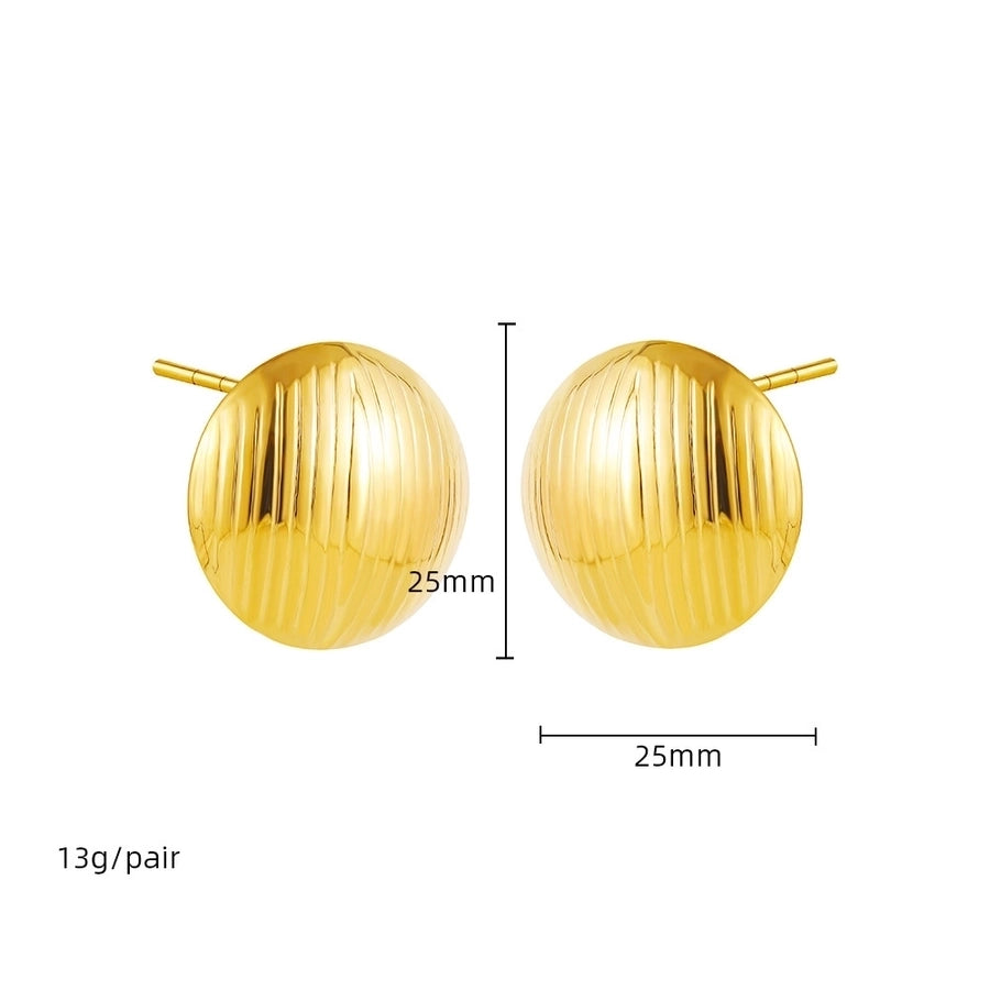 Mix Designs Earrings [Stainless Steel,18K Gold Plated]