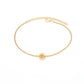 Round Letter Anklet [201,304 Stainless Steel, 18K Gold Plated]klet