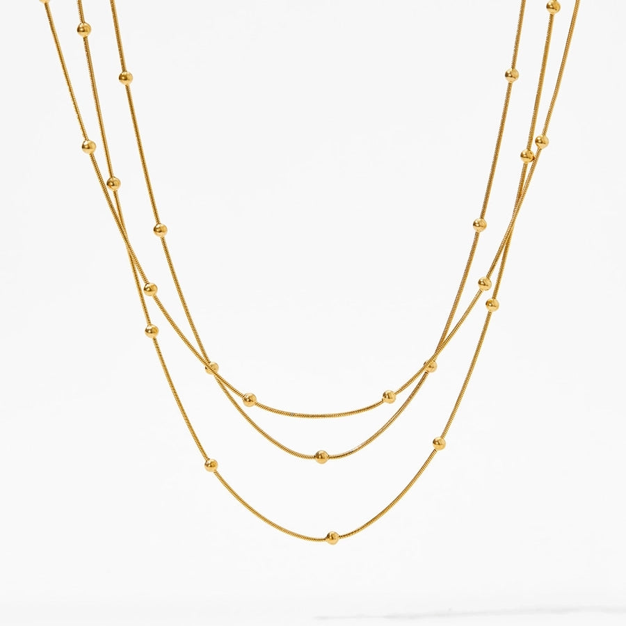 Casual Simple Style Bracelet/Necklace [304 Stainless Steel,16K Gold Plated]