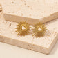 Round Style Sun Moon Earrings [304 Stainless Steel,18K Gold Plated]