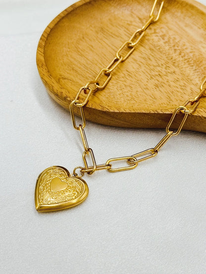 Heart Shape Necklace [304 Stainless Steel]