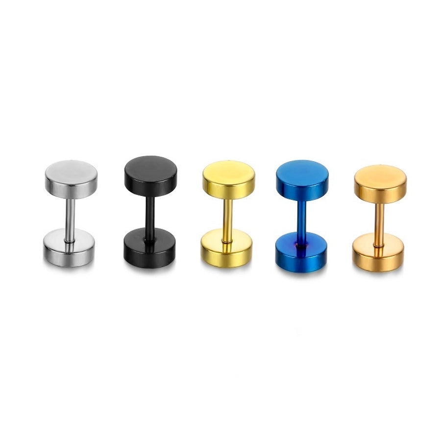 Men Ear Studs 1 Piece [Stainless Steel]