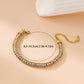 Glam Rhinestones Bracelet [304 Stainless Steel, 18K Gold Plated]