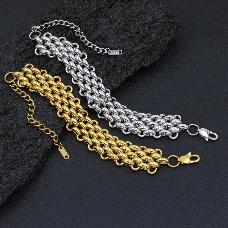 Retro Chain Bracelet/Necklace [304 Stainless Steel,18K Gold Plated]