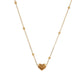 Heart Necklace [304 Stainless Steel,18K Gold Plated]