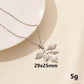 Leaves Pendant Necklace [304 Stainless Steel,18K Gold Plated]