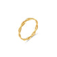 Twist Band Ring [304 Stainless Steel, 18K Gold Plated]