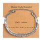 Letter Rhinestones Chain Card Bracelets [304 Stainless Steel,18K Gold Plated]