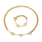 Bracciale/collana a catena perla [304 inossidabile, oro 16K placcato]